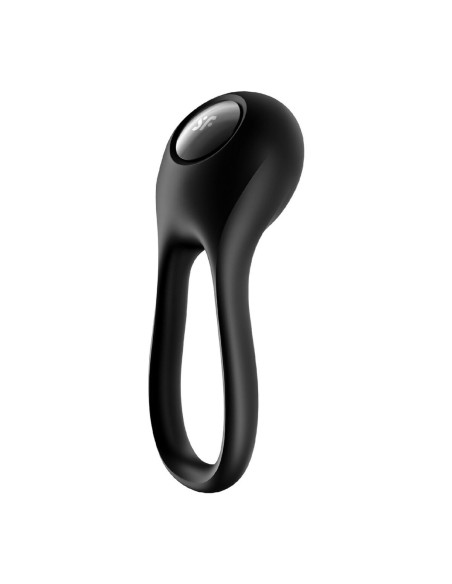 Vibrating Ring Satisfyer Majestic Duo Black | Tienda24 Tienda24.eu