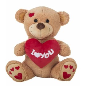 Fluffy toy I Love You Bear 55 cm Brown by BigBuy Kids, Animals and figures - Ref: S2434956, Price: 16,56 €, Discount: %