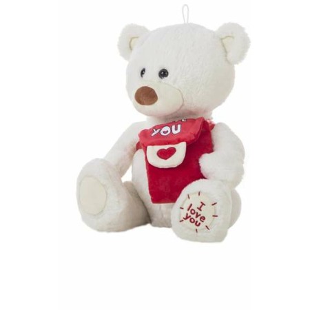 Peluche Orso 35 cm Bianco di BigBuy Kids, Animali e pupazzi - Rif: S2434960, Prezzo: 11,35 €, Sconto: %