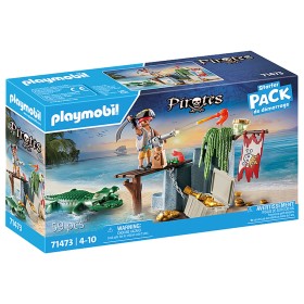 Playset Playmobil 71473 Crocodile Pirate 59 Pieces by Playmobil, Toy figures playsets - Ref: S2435554, Price: 18,04 €, Discou...