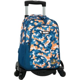 Mochila Escolar com Rodas Fortnite Azul 42 x 32 x 20 cm Camuflagem de Fortnite, Mochilas infantis - Ref: S2436106, Preço: 46,...