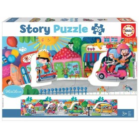 Child's Puzzle Educa Story Puzzle 26 Pieces by Educa, Kids' Bikes - Ref: S2436175, Price: 11,86 €, Discount: %