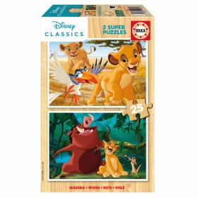 Set de 2 Puzzles The Lion King Classics 25 Peças de The Lion King, Puzzles - Ref: S2436214, Preço: 9,50 €, Desconto: %