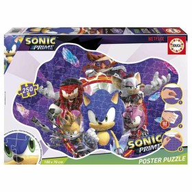 4-Puzzle Set Sonic Prime 250 Pieces by Sonic, Jigsaws - Ref: S2436226, Price: 14,27 €, Discount: %