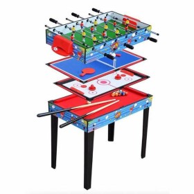 Mesa Multijuegos 94 x 50,5 x 73,5 cm 4 en 1 de BigBuy Fun, Futbolines - Ref: S2436295, Precio: 157,86 €, Descuento: %