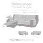 Funda para chaise longue de brazo corto derecho Eysa TURIN Gris Perla 100 x 110 x 300 cm de Eysa, Sofás - Ref: D1605661, Prec...