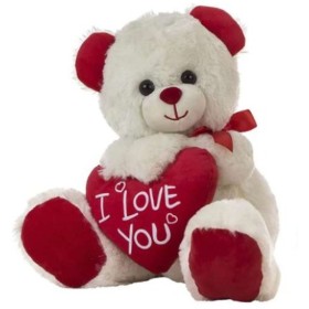 Peluche I love you Orso Cuore 28 cm di BigBuy Fun, Animali e pupazzi - Rif: S2436543, Prezzo: 7,88 €, Sconto: %