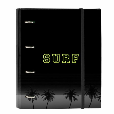 Reliure à anneaux Safta Surf Noir A4 de Safta, Dossiers - Réf : S2437628, Prix : 11,54 €, Remise : %