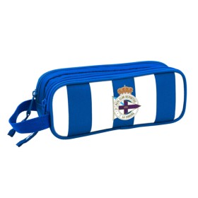 Portaoggetti Doppio R. C. Deportivo de La Coruña Azzurro Bianco 21 x 8 x 6 cm di R. C. Deportivo de La Coruña, Porta penne - ...