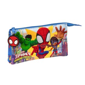 Portatodo Triple Spidey Team Up Azul 22 x 12 x 3 cm de Spidey, Estuches - Ref: S2438952, Precio: 14,14 €, Descuento: %