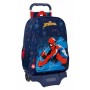 School Rucksack with Wheels Spider-Man Neon Navy Blue 33 x 42 x 14 cm by Spider-Man, Children's Backpacks - Ref: S2440564, Pr...