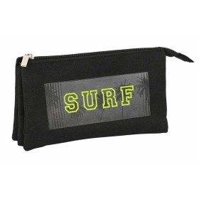 Trousse Fourre-Tout Triple Safta Surf Noir 22 x 12 x 3 cm de Safta, Trousses - Réf : S2441252, Prix : 10,64 €, Remise : %