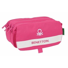 Trousse Fourre-Tout Triple Benetton Raspberry Rose Fuchsia 21,5 x 10 x 8 cm de Benetton, Trousses - Réf : S2441279, Prix : 15...