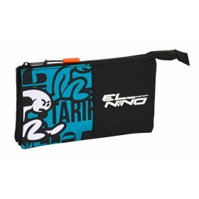 Trousse Fourre-Tout Triple El Niño Ocean Bleu Noir 22 x 12 x 3 cm de El Niño, Trousses - Réf : S2441281, Prix : 14,14 €, Remi...