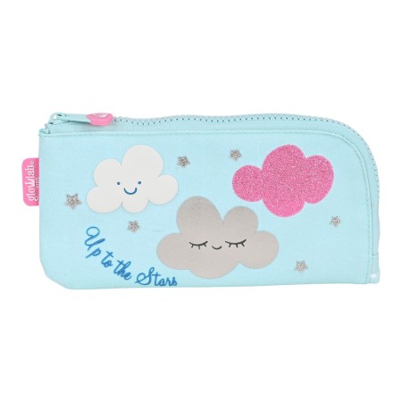 Estuche Escolar Glow Lab Nube Azul claro (23 x 11 x 1 cm)