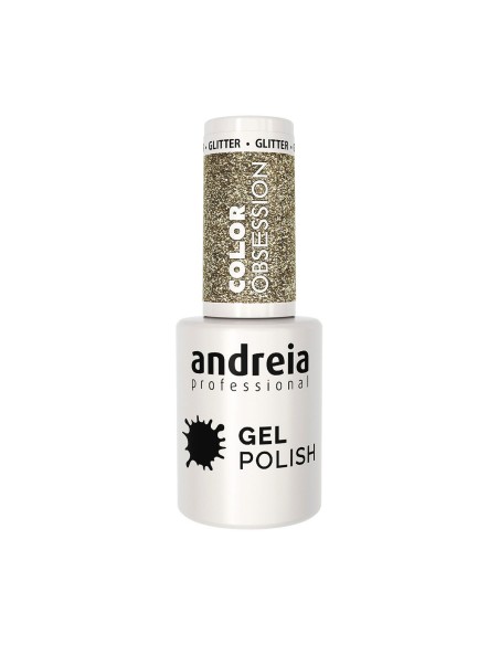 Vernis à ongles en gel Andreia Gel Polish 10,5 ml Doré | Tienda24 Tienda24.eu