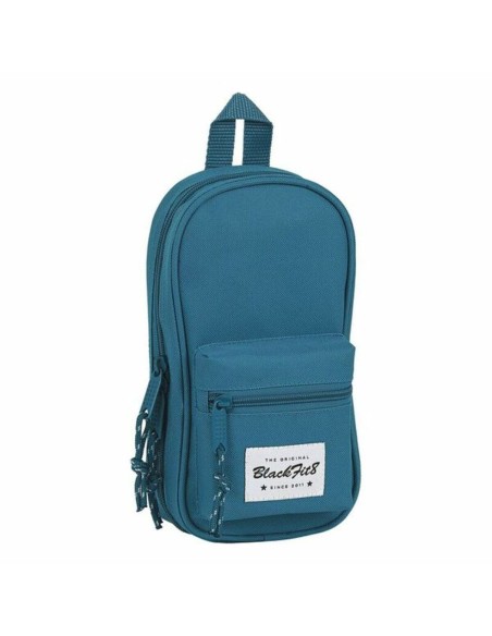 Backpack Pencil Case BlackFit8 M747 Blue 12 x 23 x 5 cm (33 Pieces) | Tienda24 Tienda24.eu