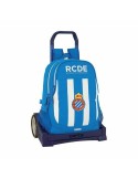 Mochila Escolar com Rodas Evolution RCD Espanyol | Tienda24 Tienda24.eu