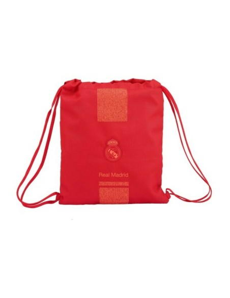 Rucksacktasche mit Bändern Real Madrid C.F. Rot | Tienda24 Tienda24.eu