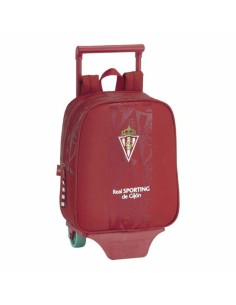 Schulrucksack mit Rädern Real Betis Balompié Schwarz Neongrün 28 x 34 x 10 cm | Tienda24 Tienda24.eu