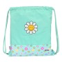 Bolsa Mochila con Cuerdas Smiley Summer fun Turquesa (35 x 40 x