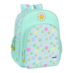 Cartable Smiley Summer fun Turquoise (32 x 38 x 12