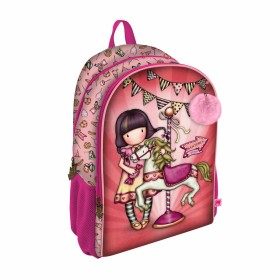 Mochila Escolar Gorjuss Carousel Salmón (31.5 x 44