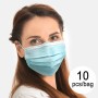 Chirurgische Maske 3-schichtig Einweg Art I Model B (10er Pack) von BigBuy Wellness, Einwegartikel - Ref: S2500660, Preis: 0,...