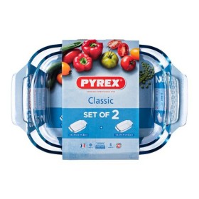 Ensemble de plats de cuisson au four Pyrex Classic Transparent Verre Borosilicaté (2 pcs) de Pyrex, Plats à rôtir - Réf : S27...