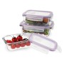 Set of lunch boxes Quid Frost (3 pcs) Transparent Glass 3 Pieces by Quid, Food storage - Ref: S2700665, Price: 15,37 €, Disco...