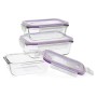 Lunchbox-Set Quid Frost (3 pcs) Durchsichtig Glas 3 Stücke von Quid, Lagerung von Lebensmitteln - Ref: S2700665, Preis: 15,37...