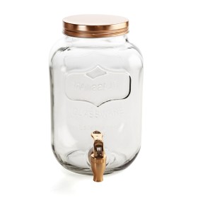 Dispensador de bebidas Quid Habitat Cobre Con Tapa Vidrio 4 L de Quid, Dispensadores de agua fría y fuentes - Ref: S2700790, ...