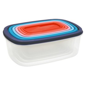 Hermetic Lunch Box Luminarc Pure Box Active 380 ml Bicoloured Glass (6 Units) | Tienda24 - Global Online Shop Tienda24.eu