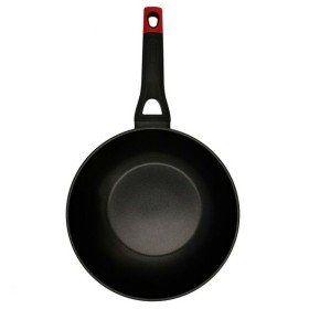 Wok Pan BRA A412028 Red/Black Ø 28 cm Stainless steel (1 Unit) (Ø 28 cm) | Tienda24 - Global Online Shop Tienda24.eu