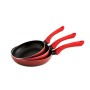 Ensemble de poêle Quid Tokio Rouge Métal (3 pcs) de Quid, Jeux de casseroles et de poêles - Réf : S2701656, Prix : 32,25 €, R...