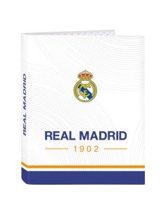 Raccoglitore ad anelli Real Madrid C.F. Azzurro Bianco A4 26.5 x 33 x 4 cm da Real Madrid C.F., Armadi schedari - Ref: S43046...