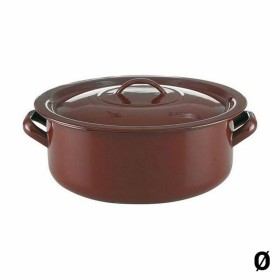 Caçarola com Tampa Quid Classic Castanho Aço Esmaltado de Quid, Caçarolas - Ref: S2701839, Preço: 15,42 €, Desconto: %