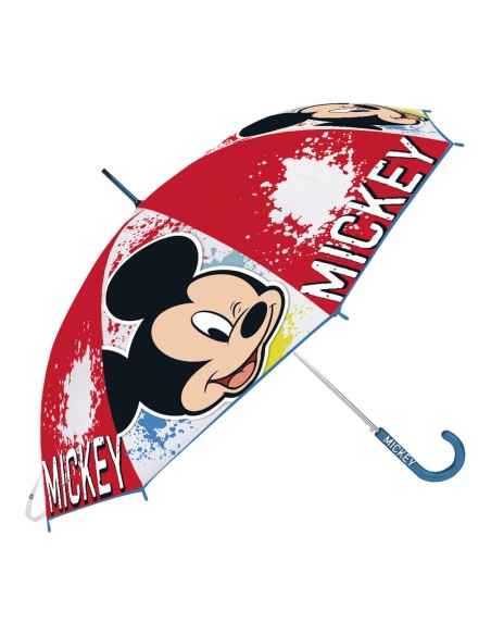 Umbrella Mickey Mouse Happy smiles Red Blue (Ø 80 cm) | Tienda24 Tienda24.eu