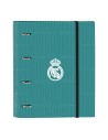 Reliure à anneaux Real Madrid C.F. Blanc Vert turquoise 27 x 32 x 3.5 cm (30 mm) | Tienda24 Tienda24.eu