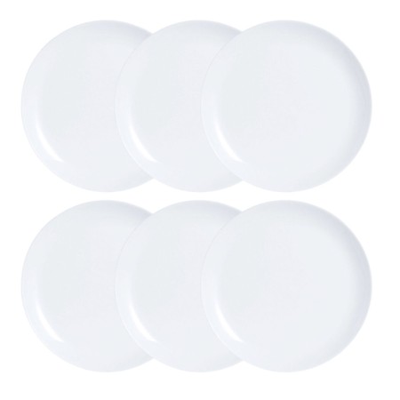 Set de Platos Luminarc Diwali 6 pcs Blanco Vidrio de Luminarc, Platos y fuentes - Ref: S2702136, Precio: 17,53 €, Descuento: %