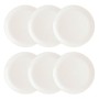 Plate set Luminarc Diwali 6 Units White Glass (Ø 27 cm) | Tienda24 - Global Online Shop Tienda24.eu