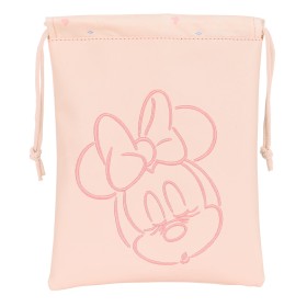 Lancheira Minnie Mouse 20 x 25 cm Saco Cor de Rosa