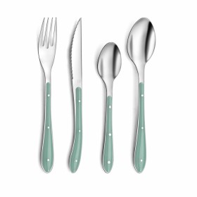 Ensemble de Couverts Amefa Bistro Vert Métal 24 Pièces de Amefa, Ménagère - Réf : S2703016, Prix : 19,02 €, Remise : %