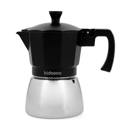 Italian Coffee Pot Bidasoa Tribeca Metal 3 Cups by Bidasoa, Stovetop Coffee Makers - Ref: S2703168, Price: 17,06 €, Discount: %