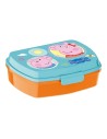 Sandwich Box Peppa Pig Having fun Plastic Light Pink (17 x 5.6 x 13.3 cm) | Tienda24 Tienda24.eu