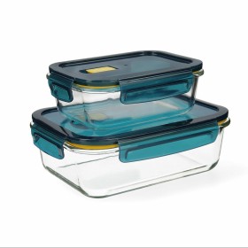 Ensemble de Boîtes à Lunch Quid Astral Verre Transparent (2 pcs) de Quid, Stockage des aliments - Réf : S2703505, Prix : 11,1...