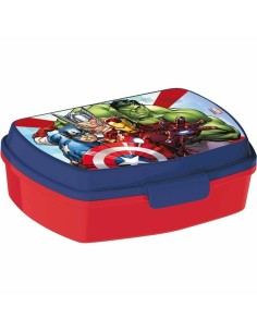 Boîte à Sandwich The Avengers Infinity Bleu Plastique Rouge (17 x 5.6 x 13.3 cm) de The Avengers, Boîtes à lunch - Ref: S4305...