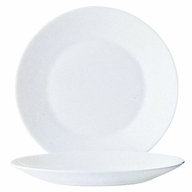 Piatto da Dolce Arcoroc Restaurant 6 Unità Bianco Vetro (Ø 19,5 cm) di Arcoroc, Piatti e teglie - Rif: S2703716, Prezzo: 23,8...