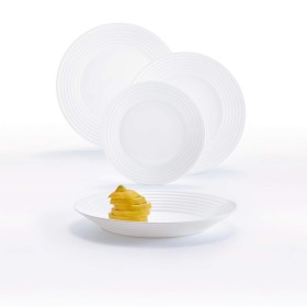 Set de Vajilla Luminarc Harena Blanco Vidrio 18 Piezas de Luminarc, Vajillas combinadas - Ref: S2703781, Precio: 33,63 €, Des...