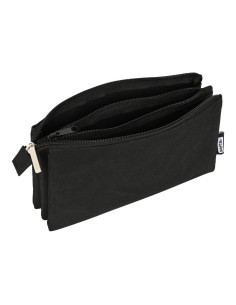 School Case Safta Black (22 x 12 x 3 cm) by Safta, Pencil cases - Ref: S4306164, Price: €6.79, Discount: %